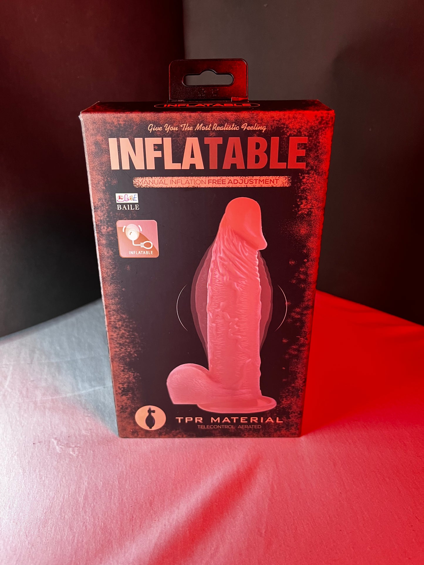 Dildo Inflable con Base de Sopapa