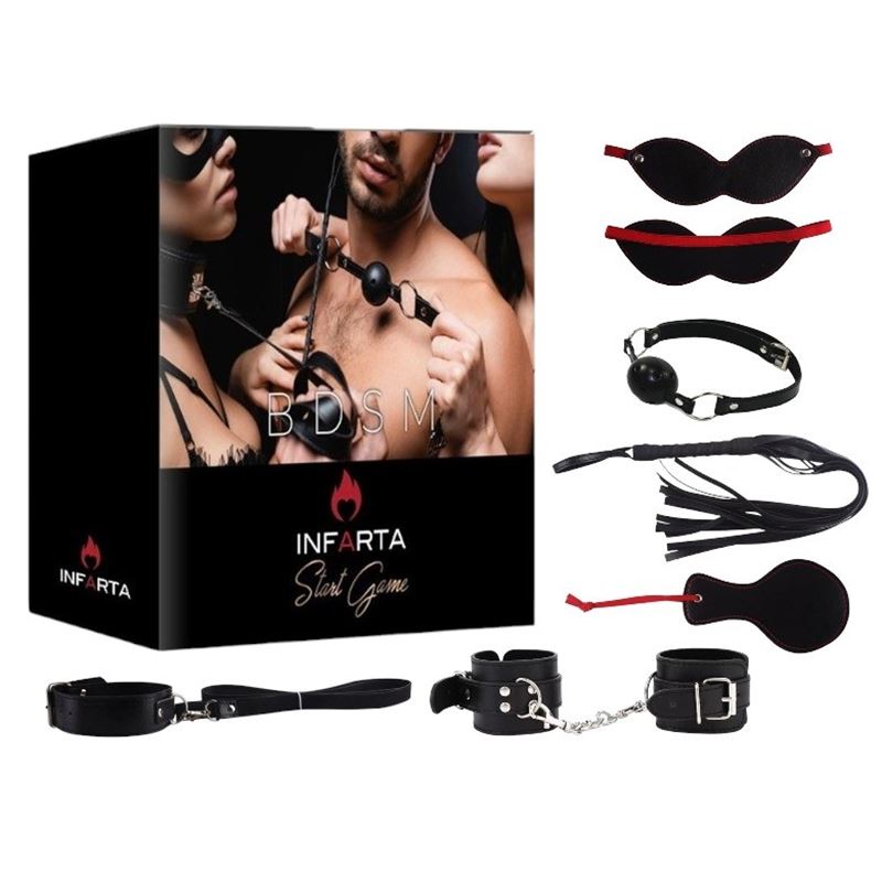 Kit Bondage 10 Piezas Negro